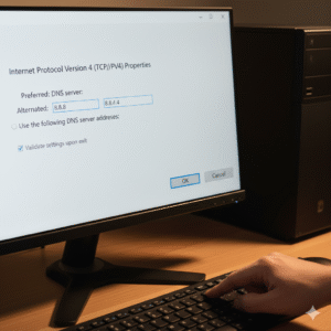 User fixing AT&T Fiber loading issues by changing DNS settings to Google DNS.