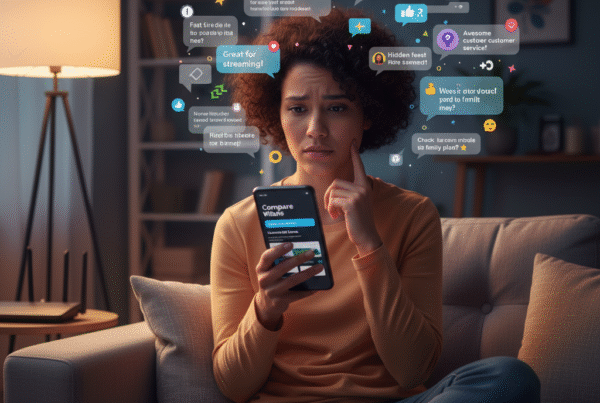 Customer comparing AT&T experiences and reasons to stay.