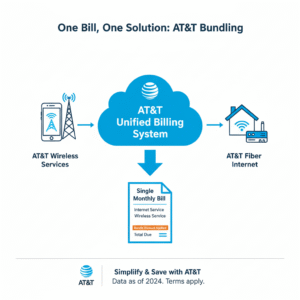 Diagram showing how AT&T wireless offers can trigger for AT&T internet customers.